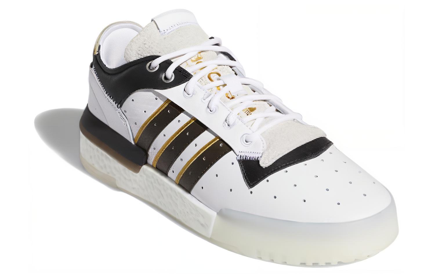 Кроссовки adidas originals Rivalry (бело-коричнево-черные) — фото 3