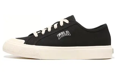FILA Low Top Sneakers 'Black White Cream'