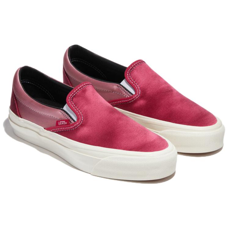 Слипоны Vans slip-on (красный) — фото 3
