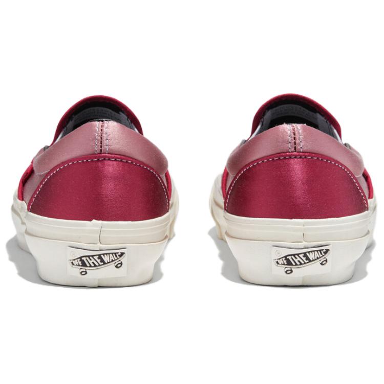 Слипоны Vans slip-on (красный) — фото 4