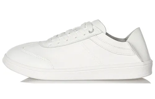Li Ning Skateboard Shoes Women's Low Top White