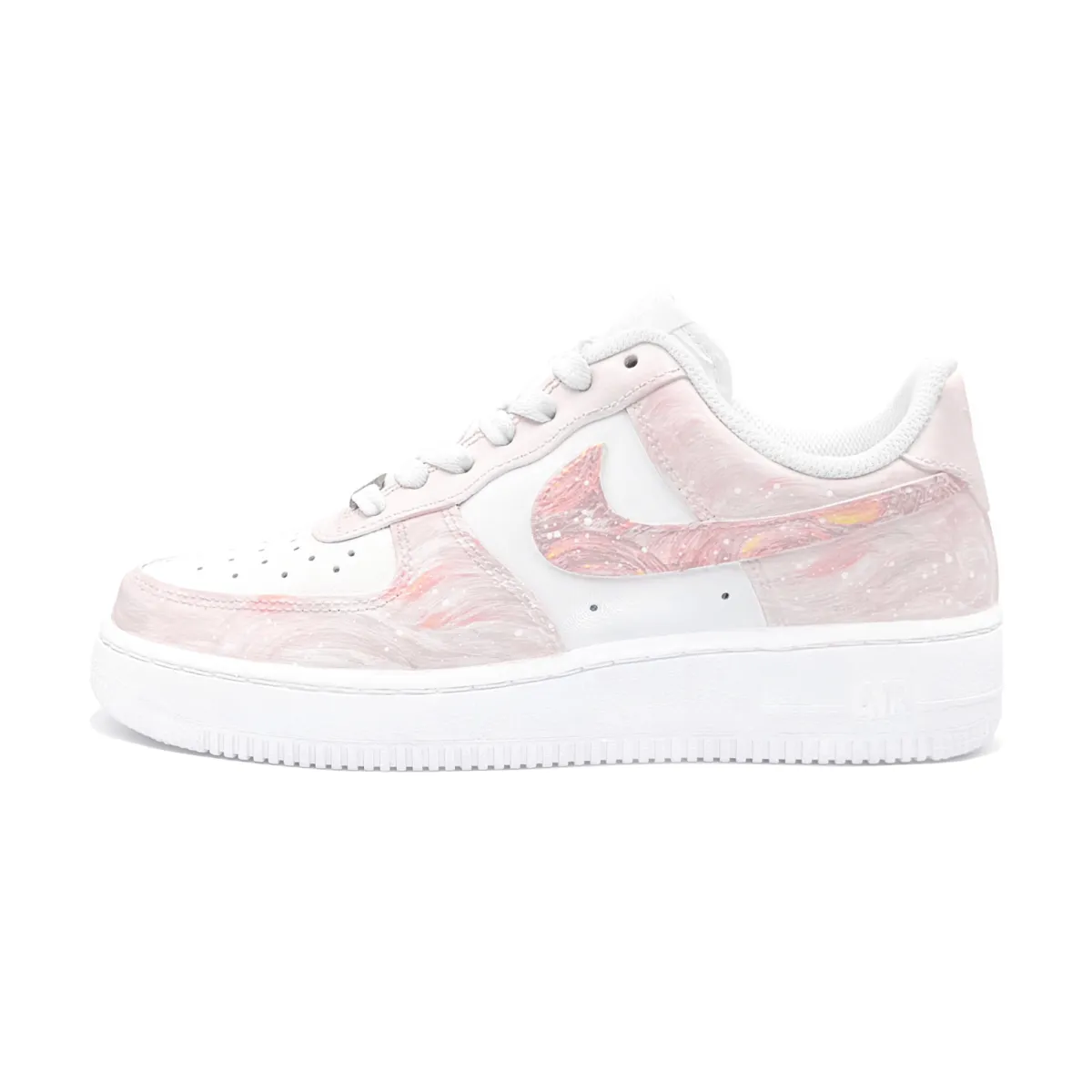 Nike Air Force 1 Pink Starlight, First Moon Culture Abrasion Resistant Balance Abrasion Resistant Balance Low top