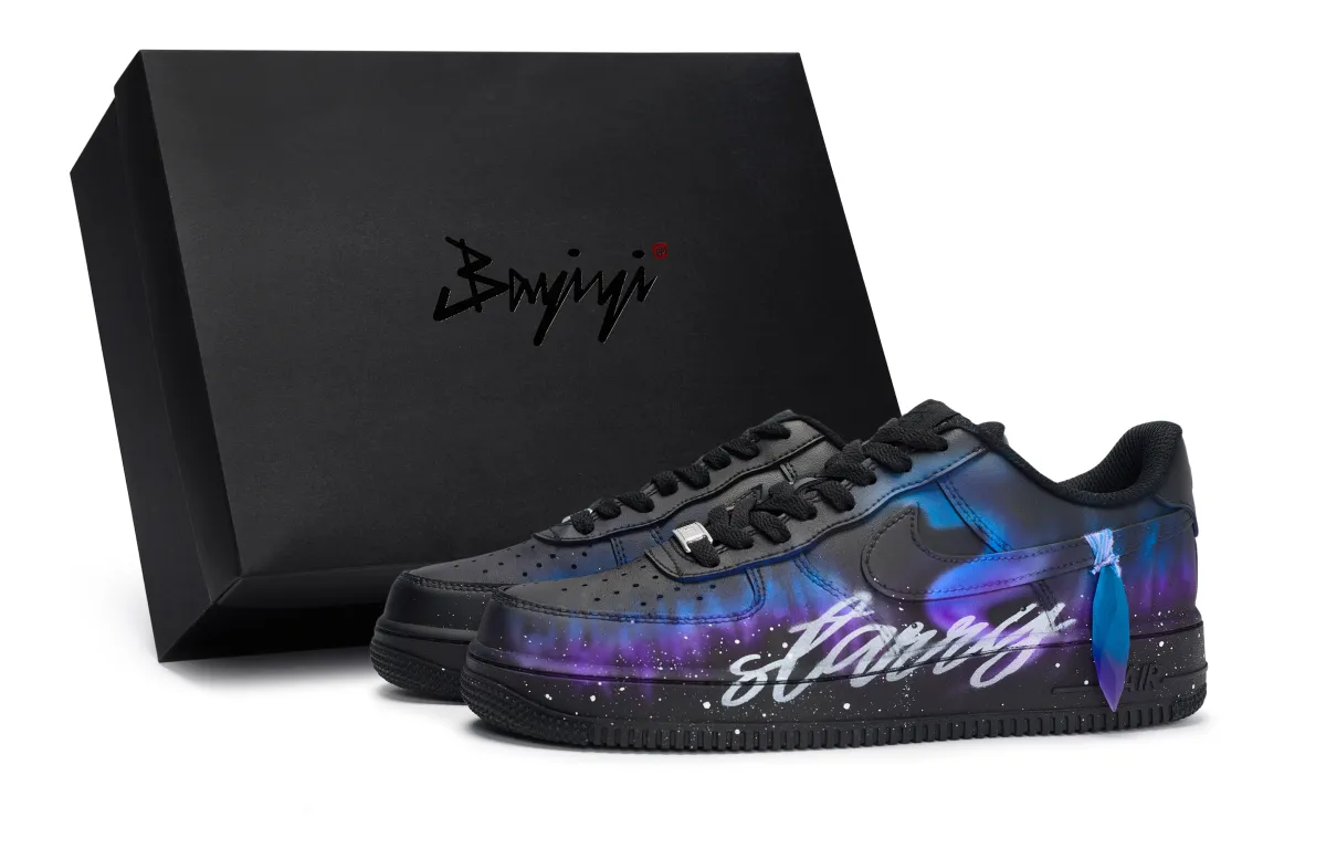 Nike Air Force 1 07 811 Manufacturing, Eternal Night Galaxy Purple, Special Shoe Box Slip Resistant Abrasion Resistant