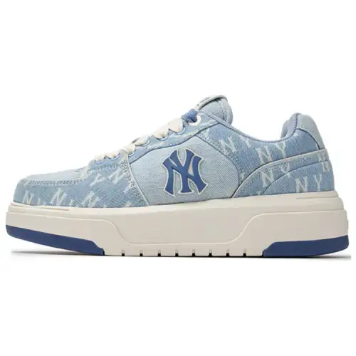 MLB Chunky Liner Slip Resistant Abrasion Resistant Low top Skateboard Shoes Unisex Sky Blue