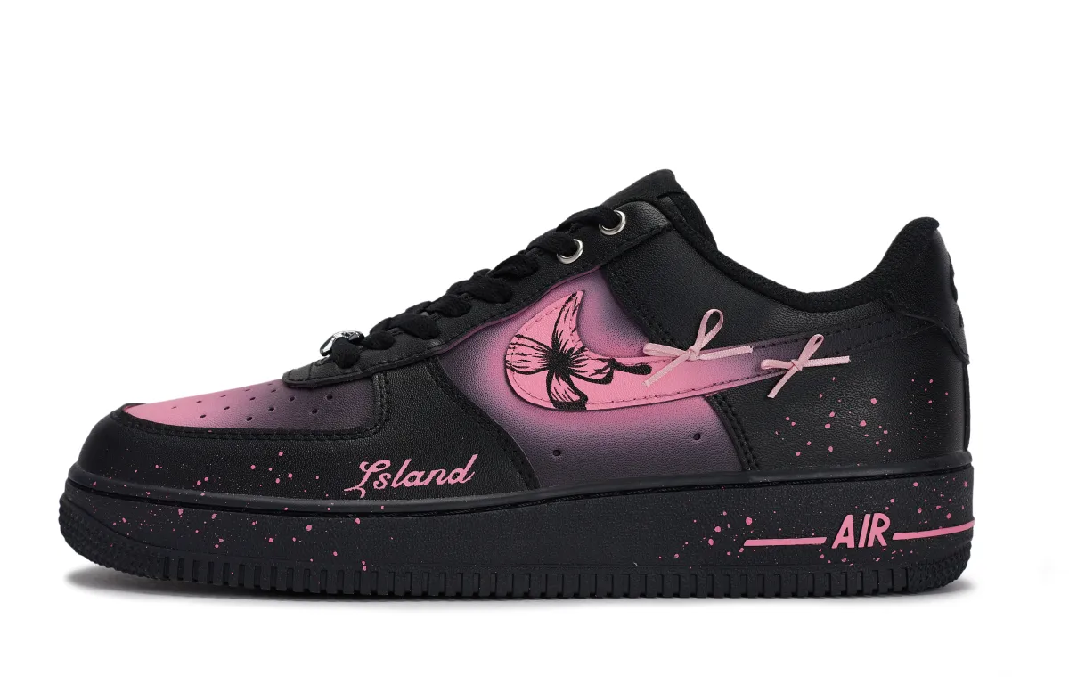 Nike Air Force 1 Skateboard Shoes Unisex Low Top Rose Red