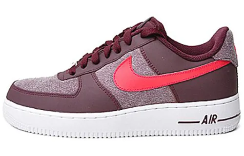 Nike Air Force 1 Slip Resistant Balance Lightweight Low top Skateboard Shoes Men's Pig Liver Red