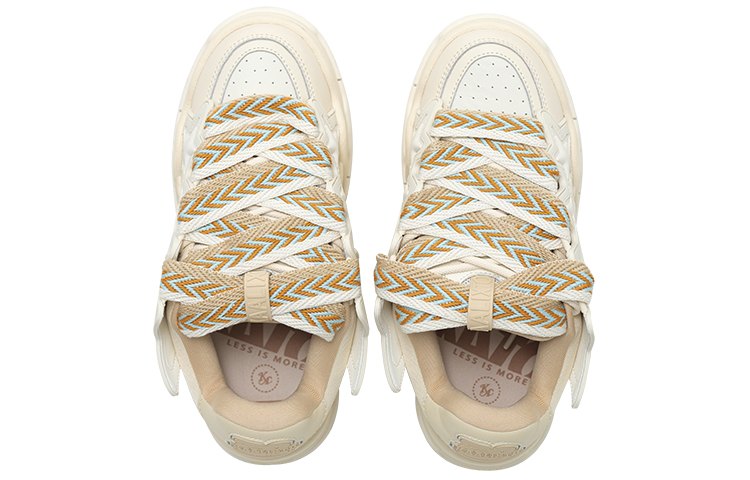 KAALIXTO Low top Skateboard Shoes Unisex Ecru