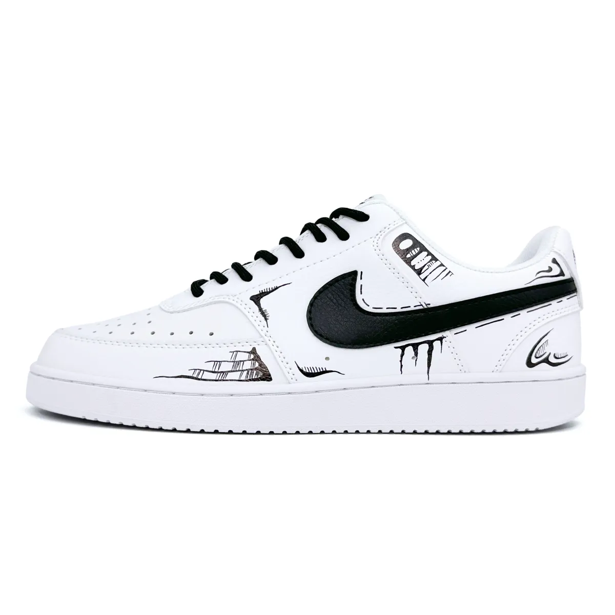 Nike Court Vision 1 Punk Cereta Slip Resistant Abrasion Resistant Slip Resistant Abrasion Resistant Low top