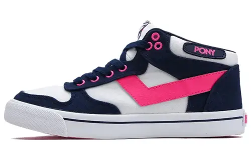 Pony Atop Slip Resistant Abrasion Resistant Slip Resistant Abrasion Resistant Mid top Skateboard Shoes Women's