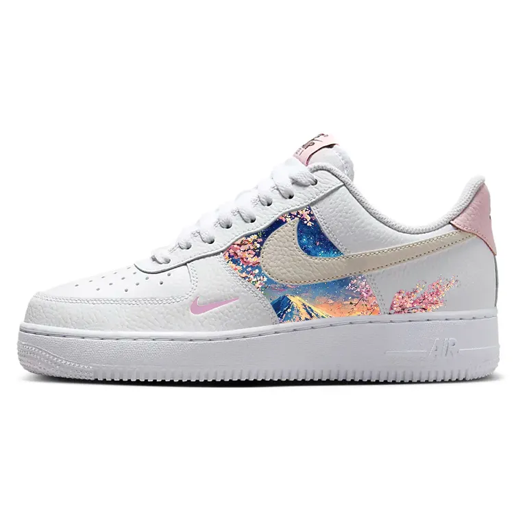 Nike Air Force 1 Slip Resistant Cushioning Abrasion Resistant Breathable Low top Skateboard Shoes Women's