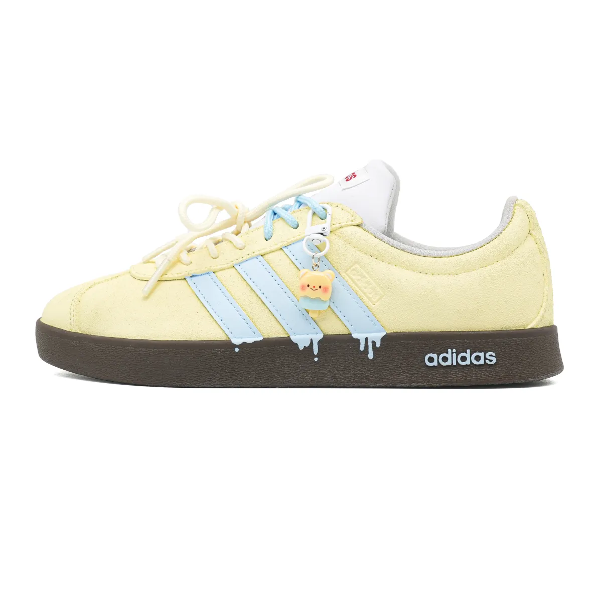 Adidas VL COURT 2.0 Maris Sal Bear Suede Low top Skateboard Shoes Unisex Yellow