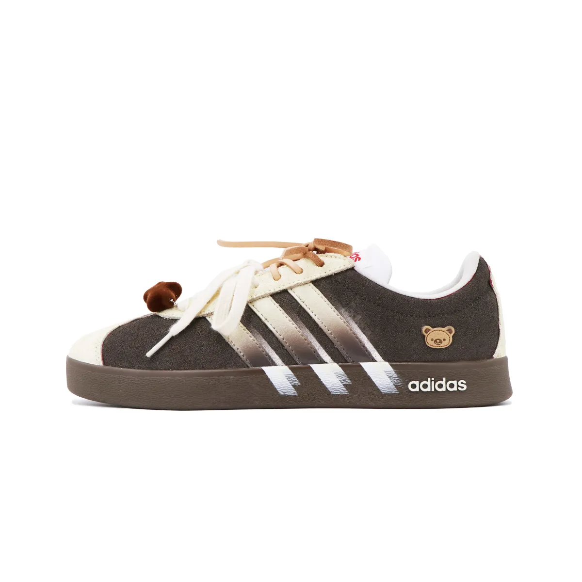 Adidas VL COURT 2.0 Cushioning Abrasion Resistant Cushioning, Wear Resistant Low top Skateboard Shoes Unisex Brown