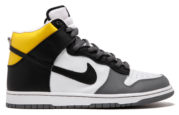 Кроссовки Nike Dunk SB Daniel Shimizu (черно-серо-желтые) — Чёрный / серый / жёлтый — фото 2
