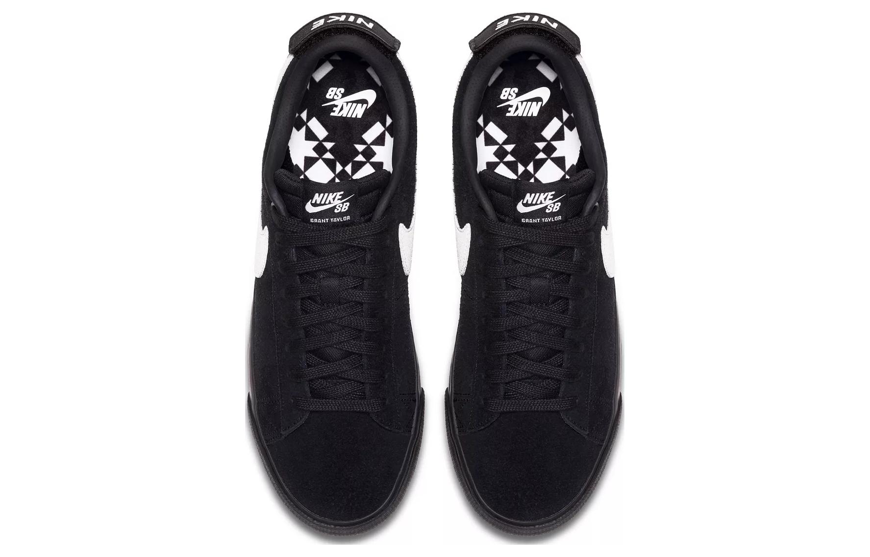 Кеды Nike Blazer GT (черно-белые) — Чёрный / белый / чёрный — фото 3