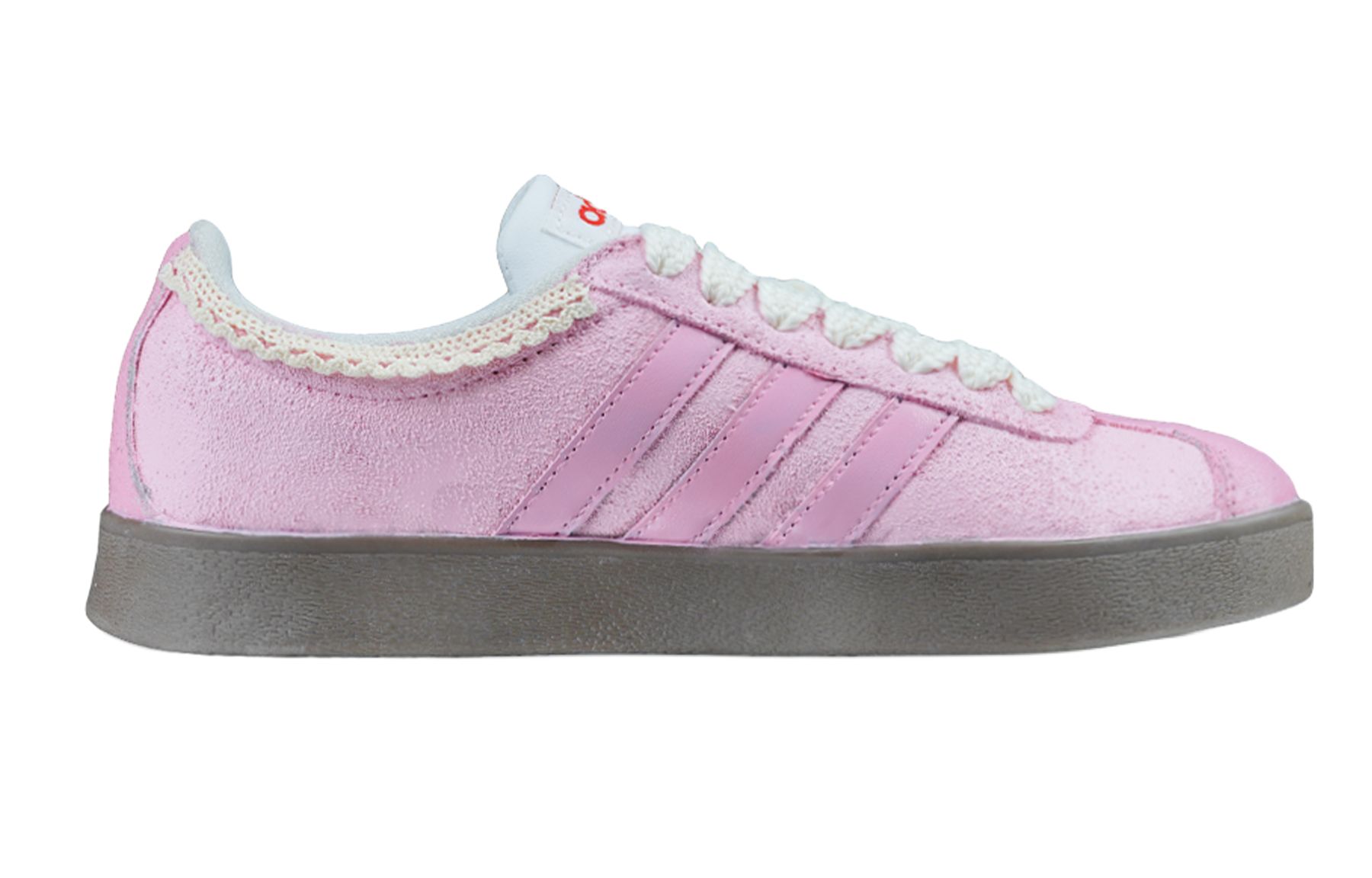 Adidas Neo VL Court Lifestyle Slip Resistant Slip Resistant Low top Skateboard Shoes Unisex Pink
