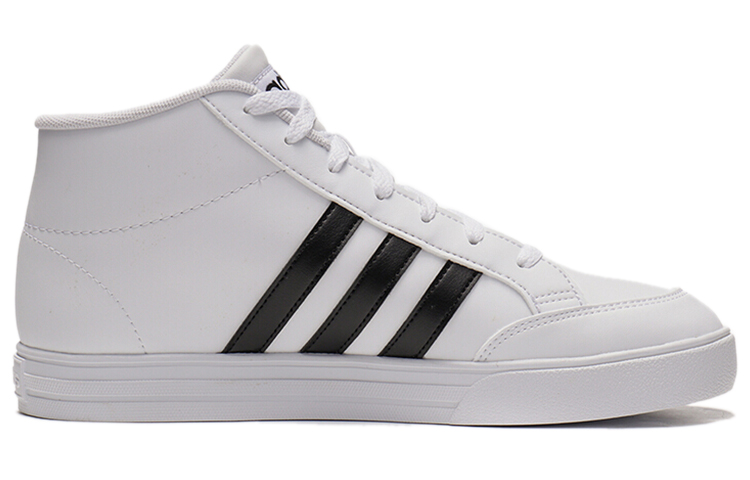 Мужские кеды adidas neo Vs Set Mid (бело-черные) — Белый / чёрный — фото 2