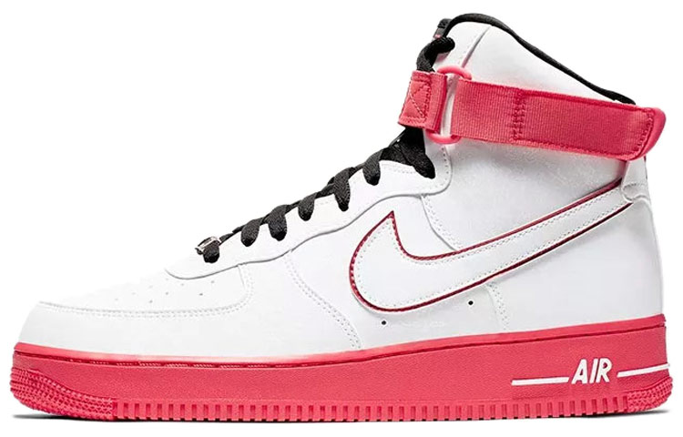 Унисекс кроссовки Nike Air Force 1 07 LE (красно-зеленый) — Белый / зелёный / красный — фото 2