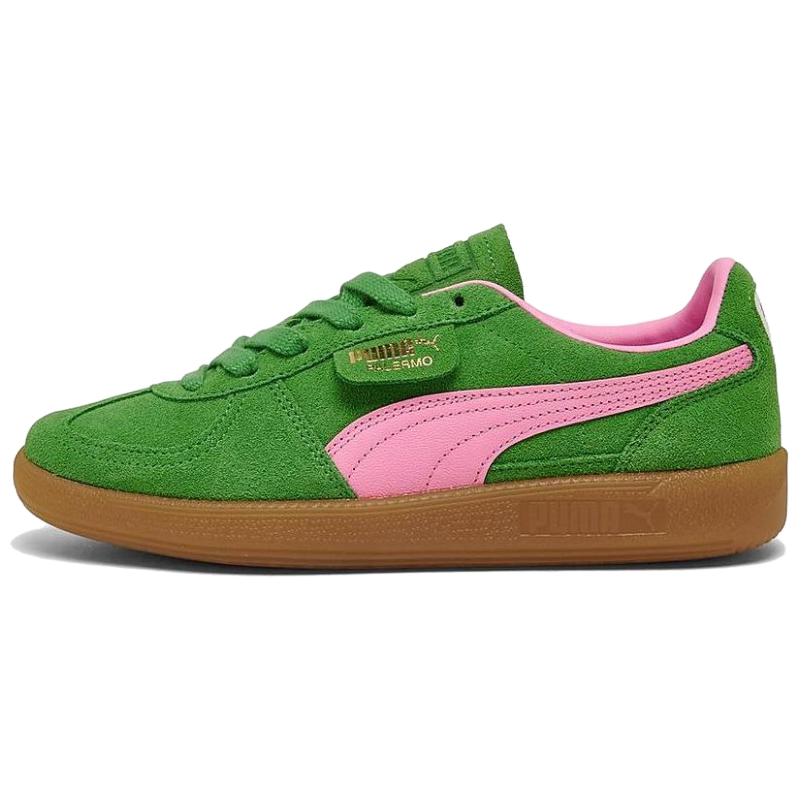 PUMA Palermo Breathable Low top German Army Trainers Women's Pink Green