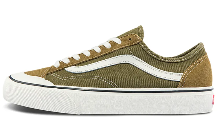 Vans Style 36 Lightweight Wear Resistant Low Top Casual Skate Shoes Unisex Military Green
