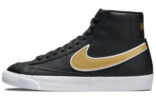 Nike Blazer Mid 77 Comfortable Slip Resistant Cushioning Abrasion Resistant Mid top Skateboard Shoes Women's Black