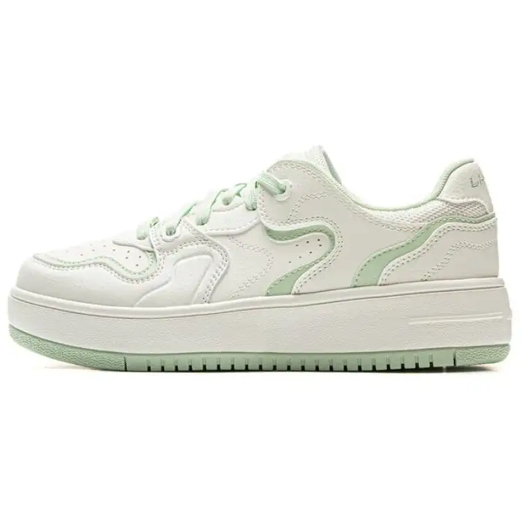 Li Ning Cheese Low top Skateboard Shoes Women's White Green