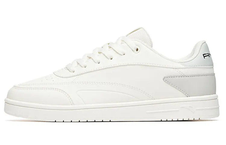 Anta Cushioning Slip Resistant Low top Skateboard Shoes Women's White Gray
