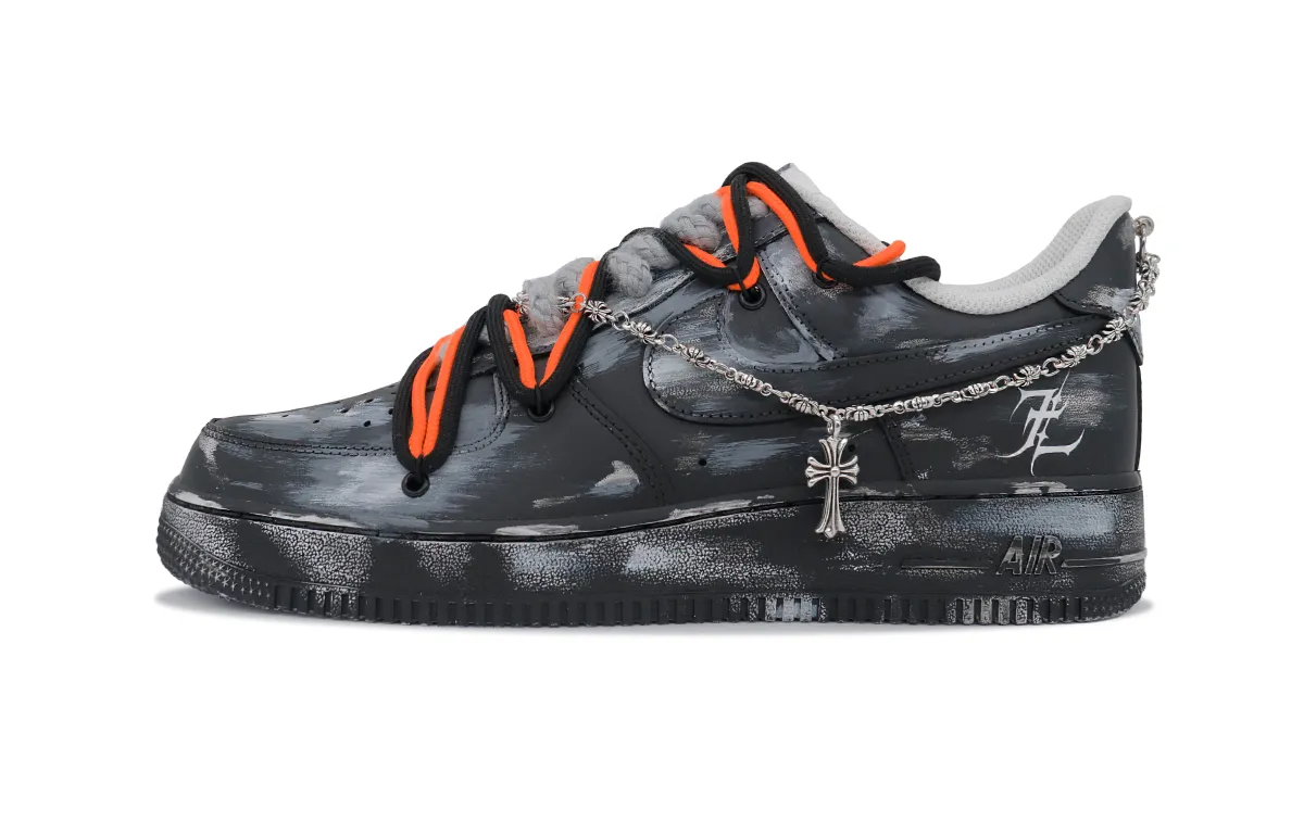 Nike Air Force 1 Starlight Manufacturing, Dark Nightmare, Vintage Cow Leather Abrasion Resistant Balance Low top