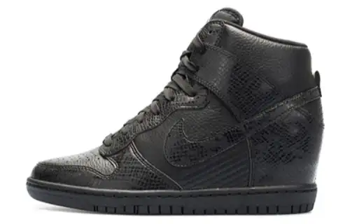 Nike Dunk High Sky Hi Black Leather Snake GS