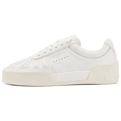 Anta Slip Resistant Abrasion Resistant Low top Skateboard Shoes Men's Ivory White