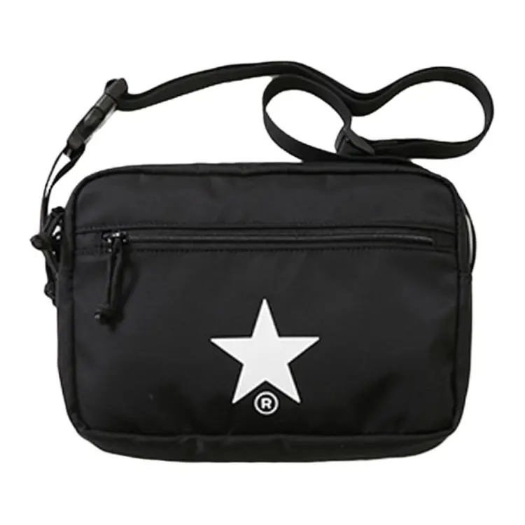 Converse Nylon Fabric Shoulder Bag Unisex Black, Khaki, Green
