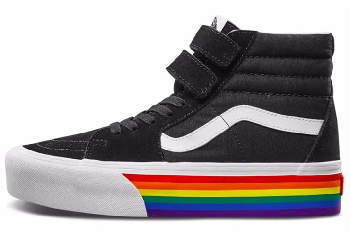Sk8 Vans-Hi V Platforim 'Rainbow' Women's