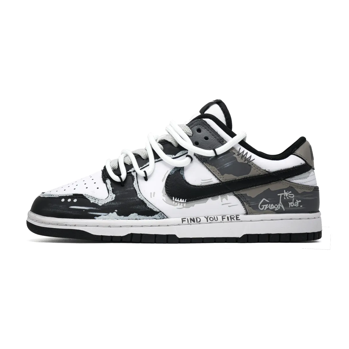 Nike Dunk Wander Travel Cushioning Abrasion Resistant Cushioning, Wear Resistant Low top Skateboard Shoes Unisex Umber