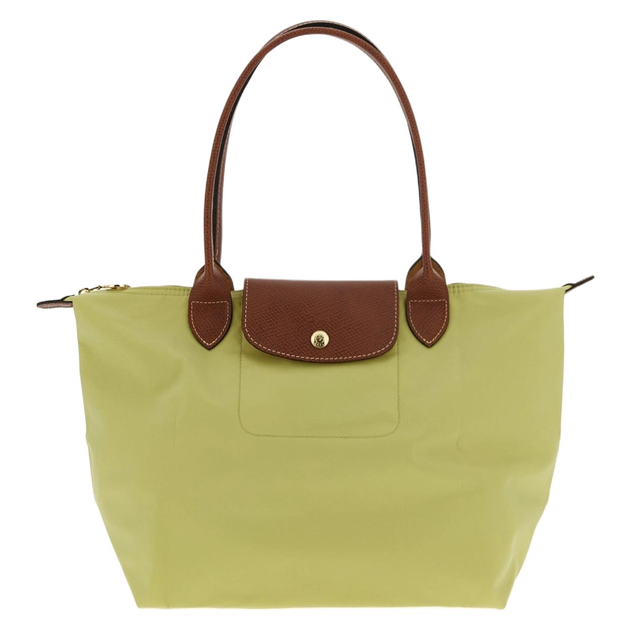 Женская сумка LONGCHAMP Le Pliage ORIGINAL (зелено-коричневая)