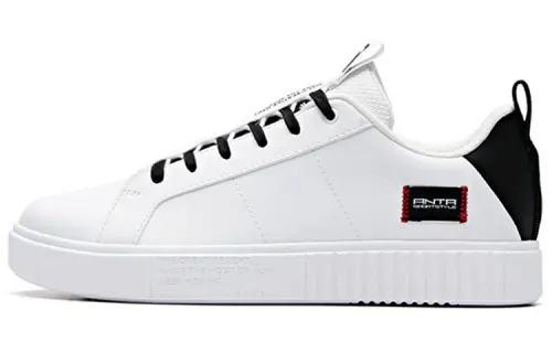 ANTA Skateboard Shoes Women's Low Top Black White