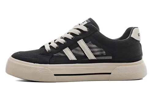 RENBEN Lightweight And Breathable Low top Skateboard Shoes Unisex Black