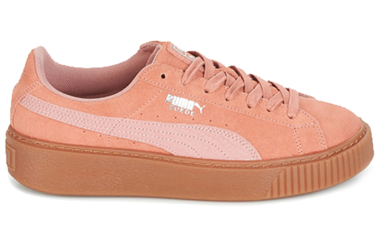 Женские кеды PUMA Suede Platform (розовые) — фото 2