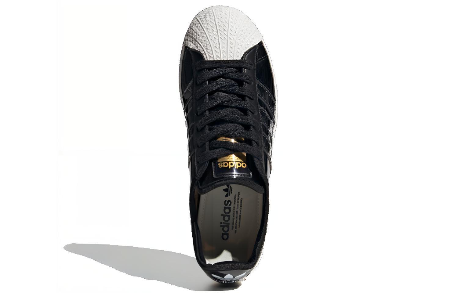 Женские кеды adidas originals Superstar Bold (черные) — 亮黑 — фото 4