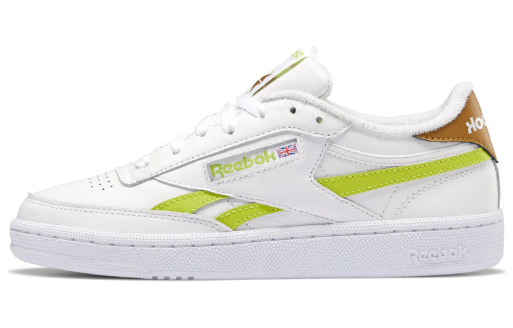 Reebok Revenge Skateboard Shoes Women's Low Top White/Brown/Green
