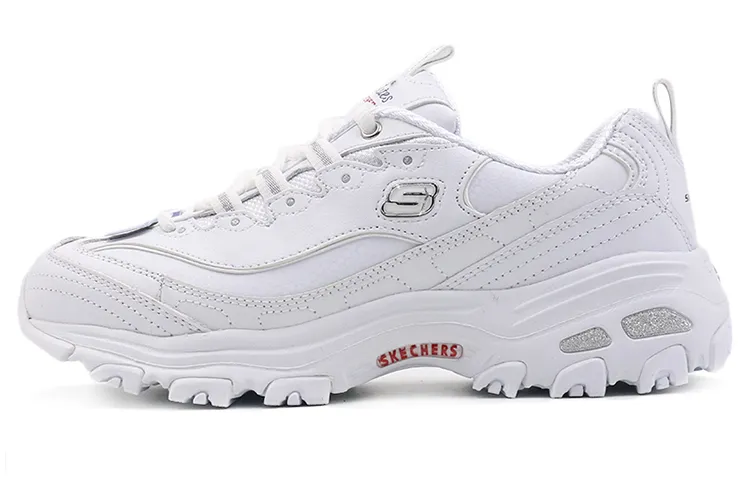 Skechers D'LITES Fresh Start Little White Bear Low top Skateboard Shoes Women's White