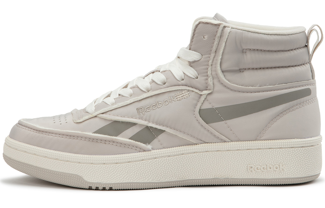Кеды Reebok CLUB C 85 W+ MID (серо-белые)