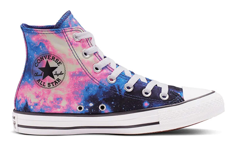 Женские кеды Converse 1970s "Miss Galaxy" High (сине-фиолетовый) — 星空 — фото 2