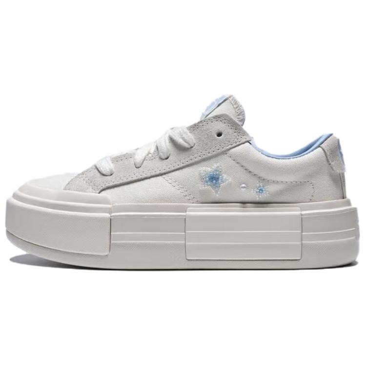 Converse Chuck Taylor SEASONAL Canvas, Suede Abrasion Resistant Low top Skateboard Shoes Women's White
