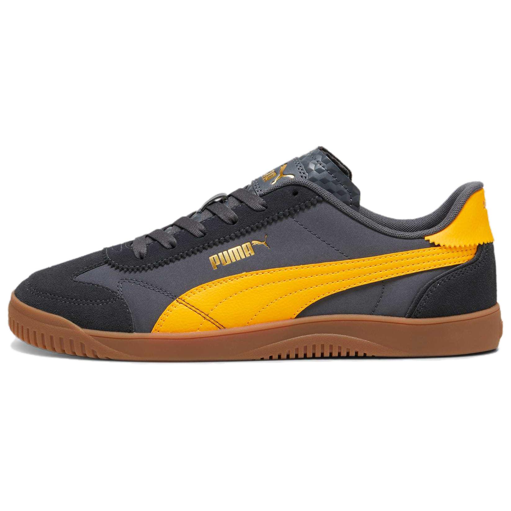PUMA Club 5v5 Low top Skateboard Shoes Men's Black Gold