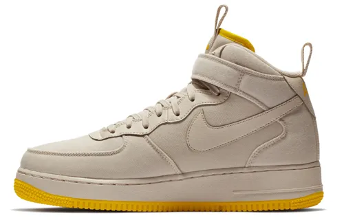 Nike Air Force 1 Mid Canvas Desert Sand Vivid Sulfur