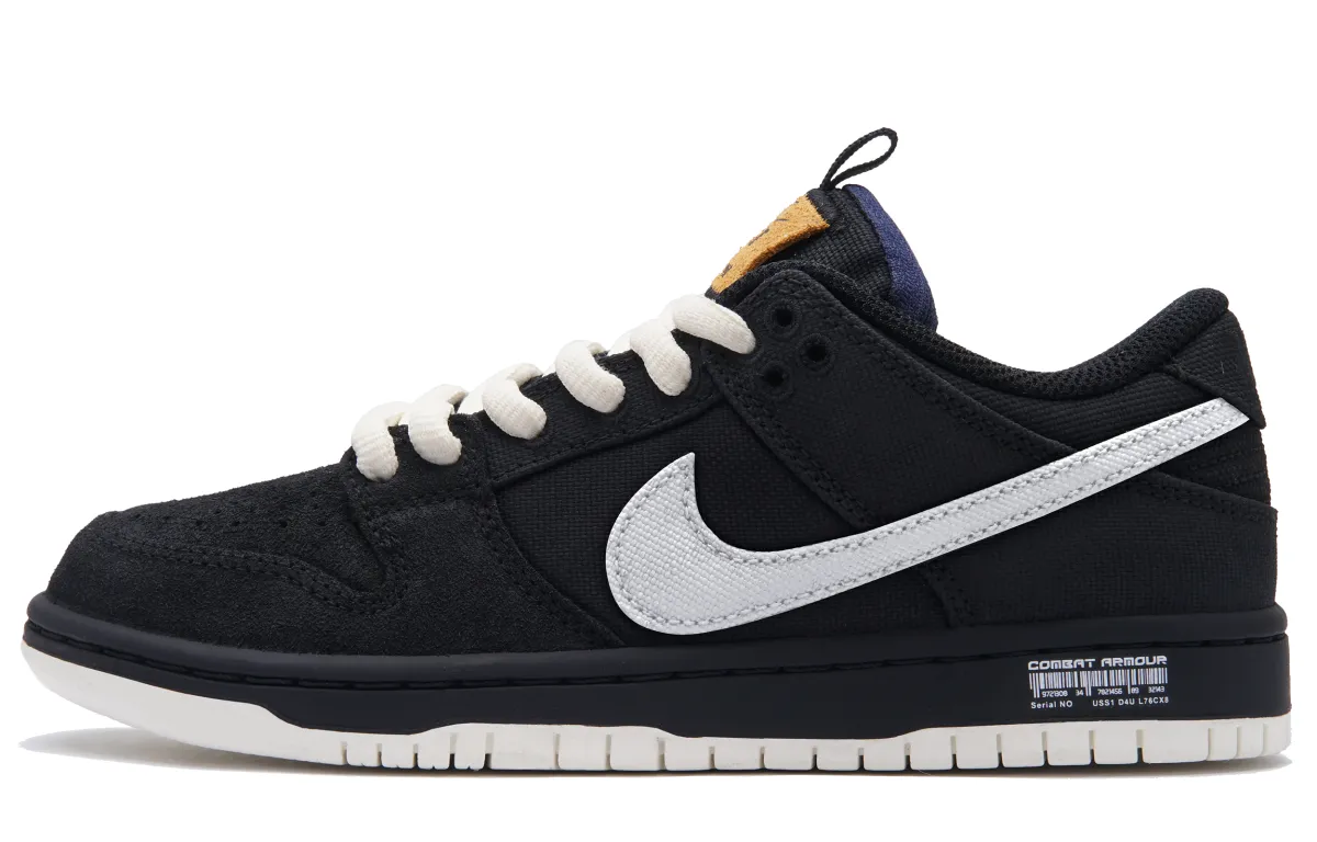 Nike Dunk SB Slip Resistant Cushioning Abrasion Resistant Low top Skateboard Shoes Unisex Black