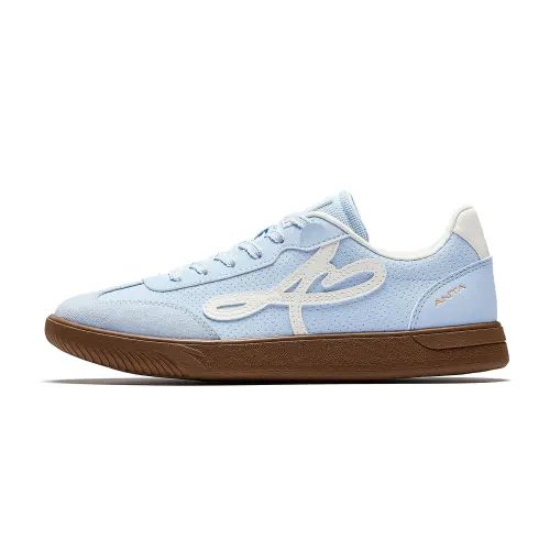 Anta Manchester Dance Slip Resistant Abrasion Resistant Low top Skateboard Shoes Women's Light Blue White