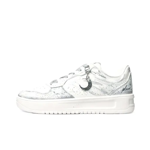 Anta Easy Low top Skateboard Shoes Unisex Silver White