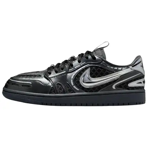Jordan Air Jordan 1 Low top Skateboard Shoes Women's Black