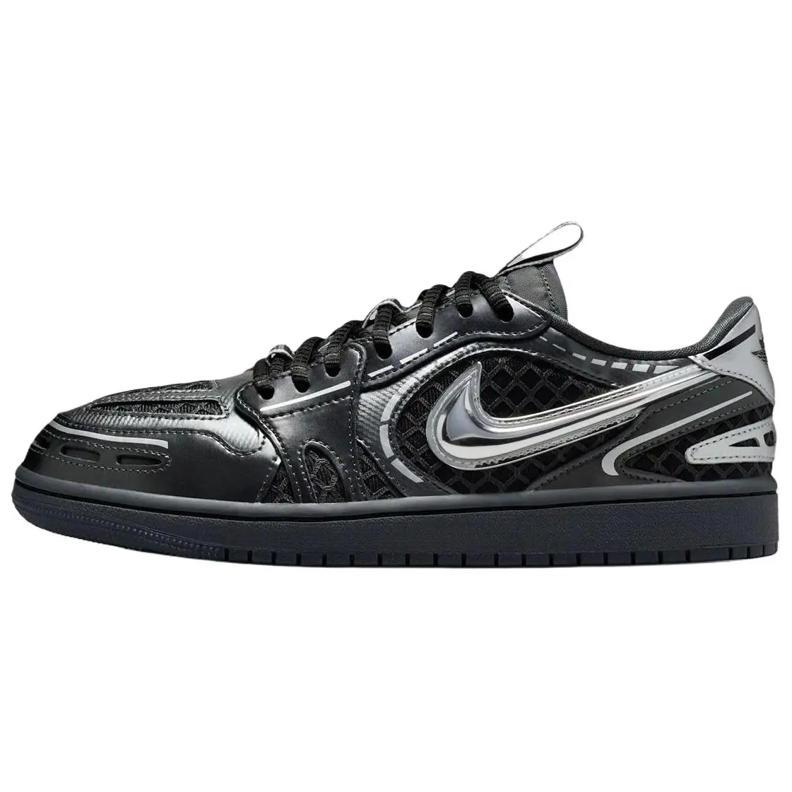 Jordan Air Jordan 1 Low top Skateboard Shoes Women's Black