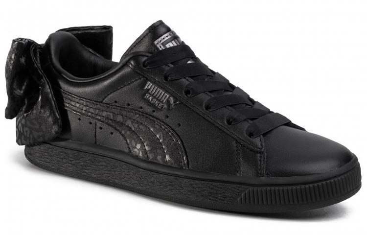Женские кеды PUMA Basket Bow Animal (черные) — фото 3
